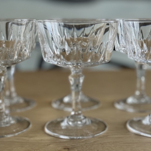 Champagne coupes 6x